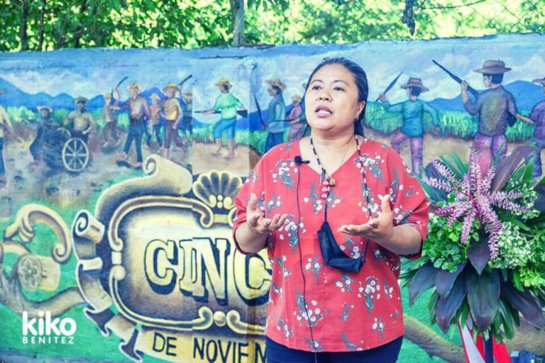 Unveiling of the revived 1998 Cinco de Noviembre wall mural - November 12, 2022.