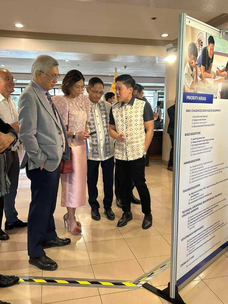 Cong. Kiko Benitez EDCOM commissioners from the House in launching the EDCOM Year 1 Report