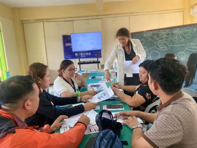 Unveiling Synergies Workshop at Silay Doña Montserrat Lopez Memorial High School with Jon Nichols and Maureen Rooney