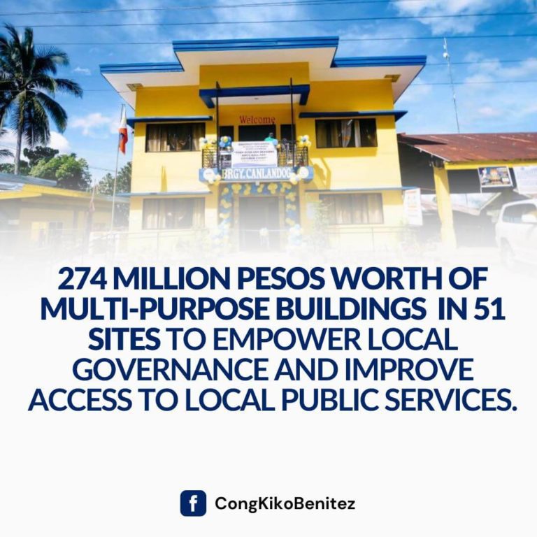 274 Million Pesos Worth of Multi-Purpose Buildings in 51 Sites to Empower Local Governance and Improve Access to Local Public Service.